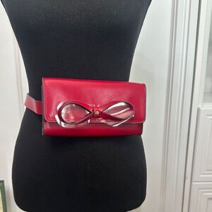 Kate Spade Red Leather Belt Bag